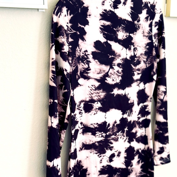NWT | SHEIN Tie Dye Bodycon Dress “Purple/Multicolor” - Picture 3 of 7
